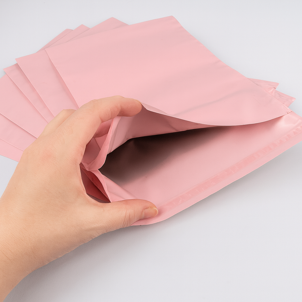 Poly Mailer Satchels Pink - Super Strong - Assorted Sizes