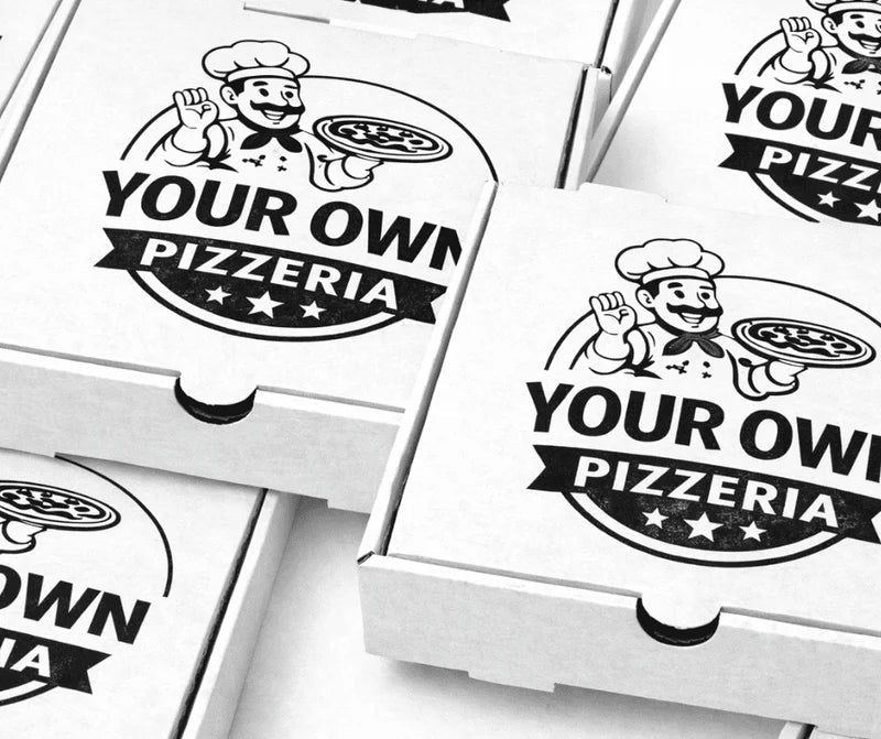 Pizza Boxes - Plain or Print - Assorted Sizes Available - PackQueen