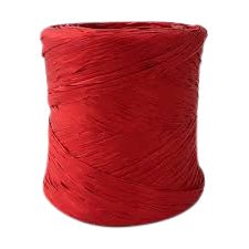 Poly Raffia Ribbon - Red (5mm x 200metres) - PackQueen
