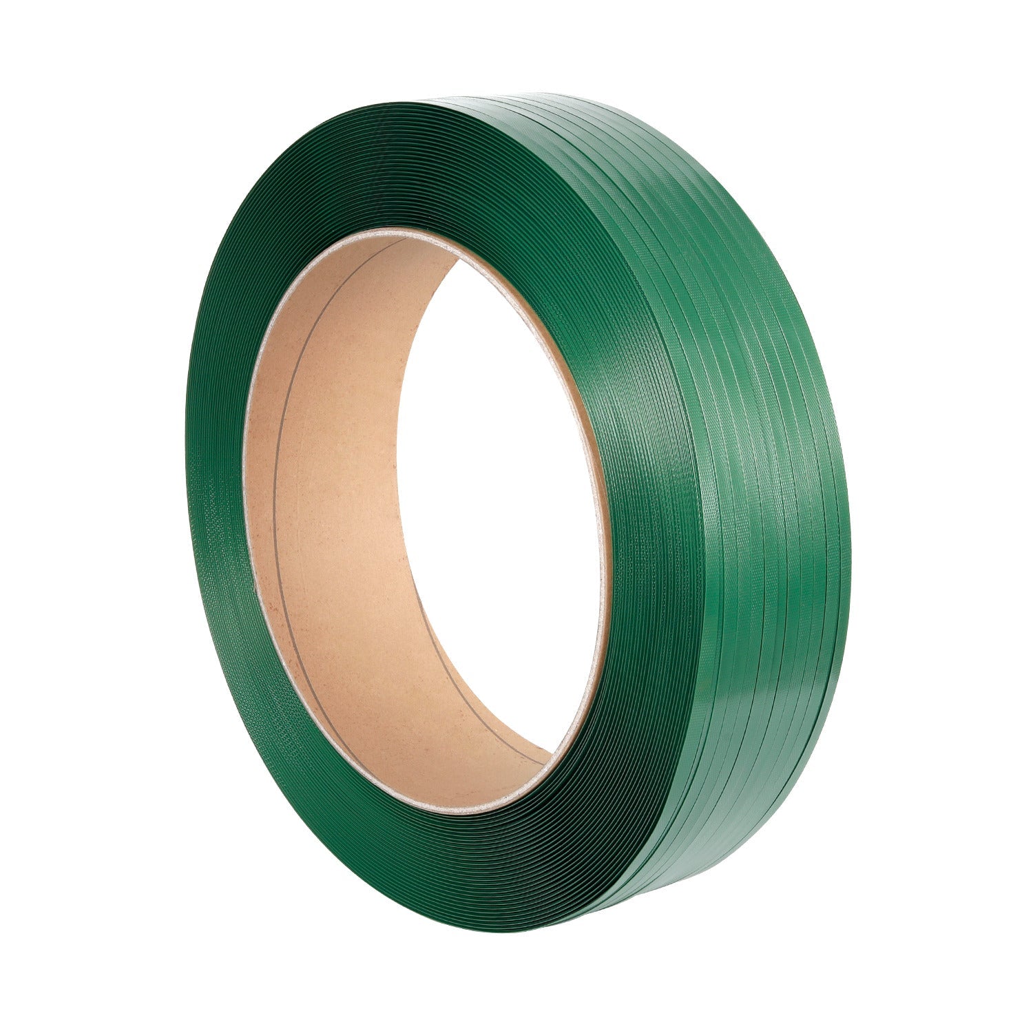Polyester Strapping (PET) 12mm x 0.7mm x 1900m Green Embossed (2800N) - PackQueen