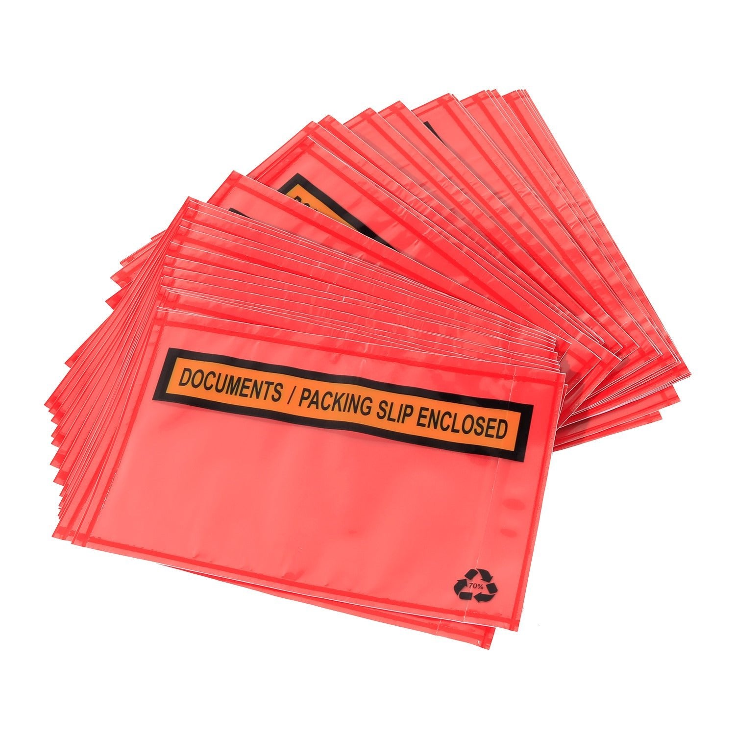 Printed Red Documents Enclosed 115x165mm 1000pcs/CTN 70% Post Consumer Recycled - PackQueen