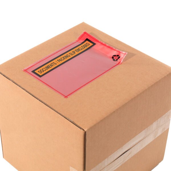 Printed Red Documents Enclosed 115x165mm 1000pcs/CTN 70% Post Consumer Recycled - PackQueen