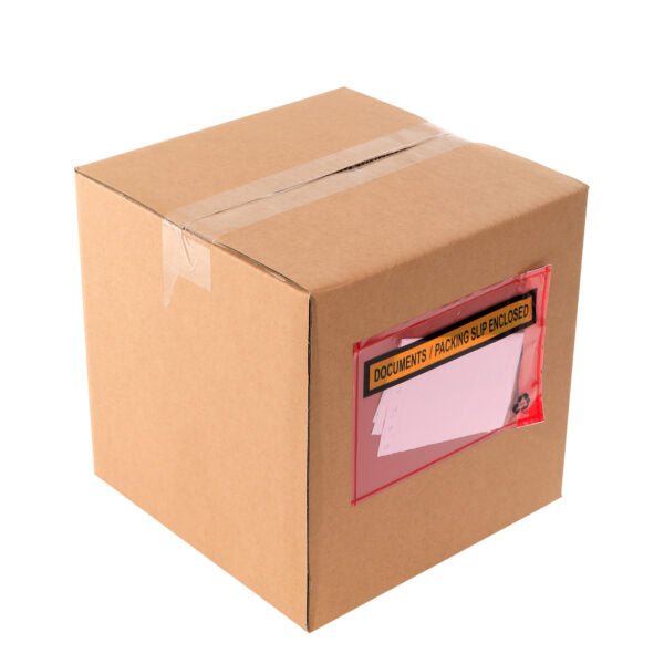 Printed Red Documents Enclosed 115x165mm 1000pcs/CTN 70% Post Consumer Recycled - PackQueen