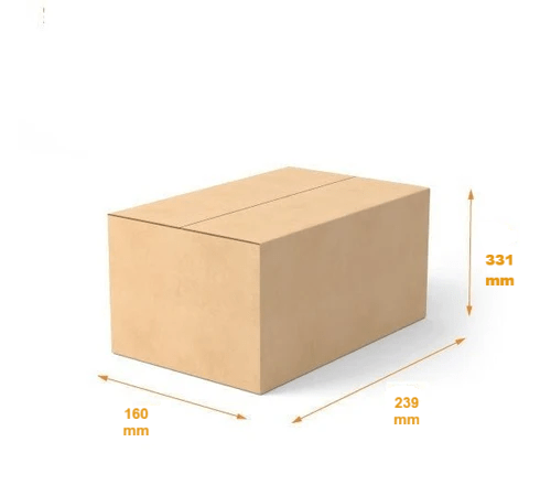 RSC Shipping Carton 6 Bottle Wine 331mm High - 100% Recyclable - PackQueen