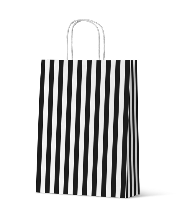 SAMPLE - Cafe Stripe Medium Black - PackQueen