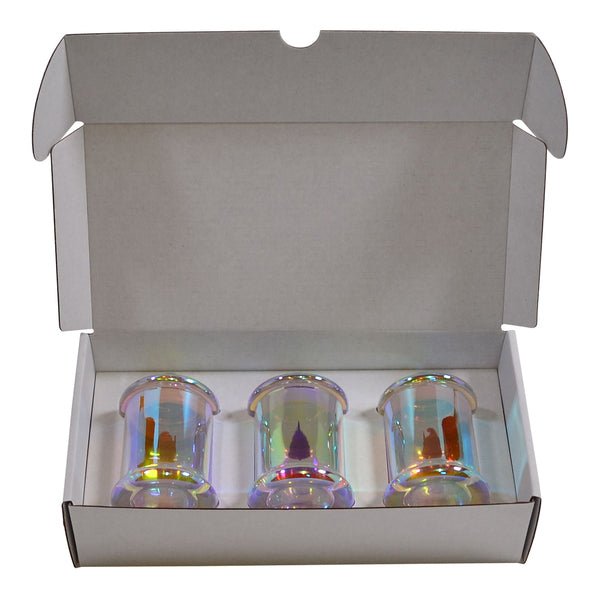 Small Glass Candle 3 Danube Jar Pack with Insert (MTO) - PackQueen