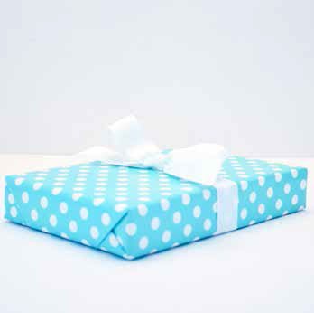 Spot Wrap Aqua - Wrapping Paper - 500mm x 50metres - PackQueen