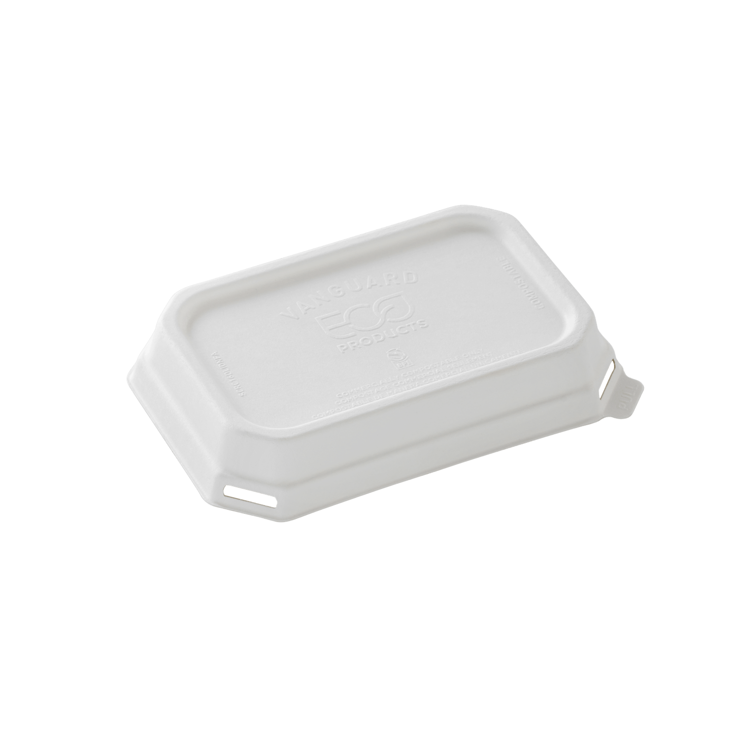 Sugarcane Worldview Rectangle Take Away Container Lids - Assorted Sizes Available - PackQueen