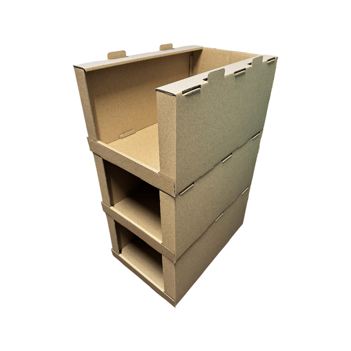 SUPER Strong 1EB Stackable Pick Bin Box & Part Box Medium 34907 - Kraft Brown - PackQueen