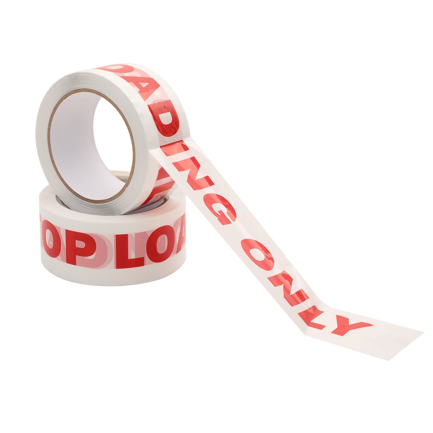 Topload Adhesive Tape 48mm x 75m Red/White (36 rolls per carton) - PackQueen