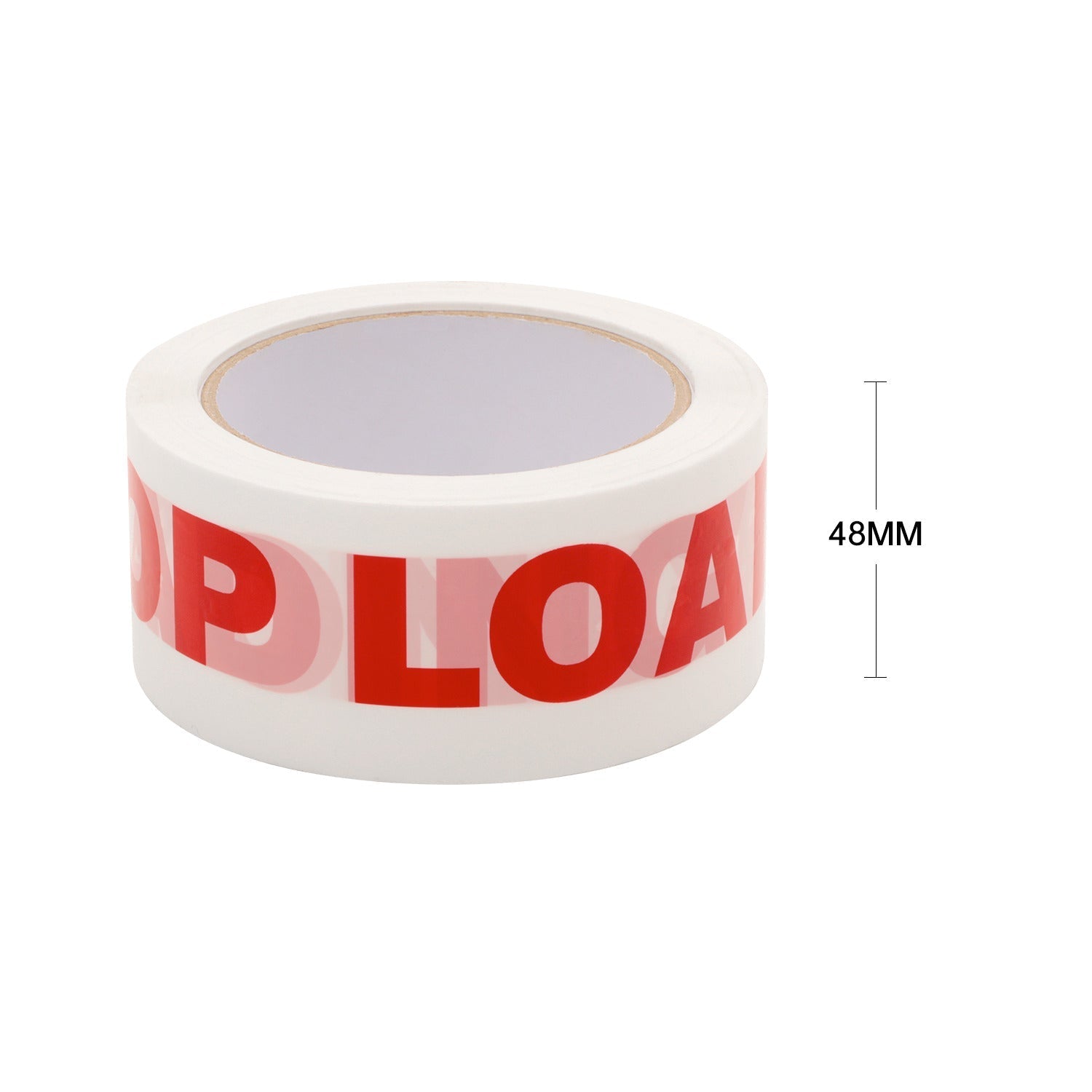 Topload Adhesive Tape 48mm x 75m Red/White (36 rolls per carton) - PackQueen