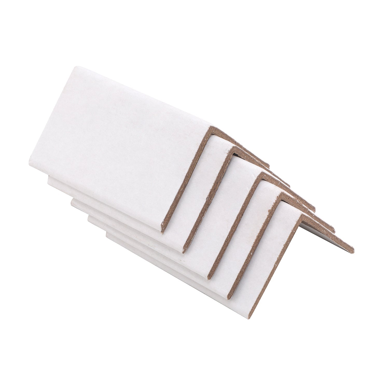 White Cardboard Edge Protectors 60x60x100mm - 400 Pack - PackQueen
