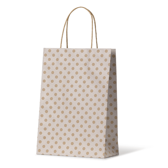 White Spot Kraft Junior Paper Bag - 100/ctn - PackQueen