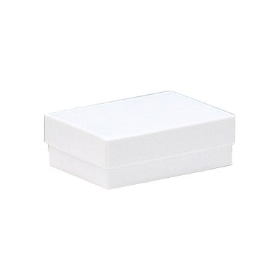 100 PACK - Cotton Fill Box Small - Gloss White 54 x 79 x 25mm - PackQueen