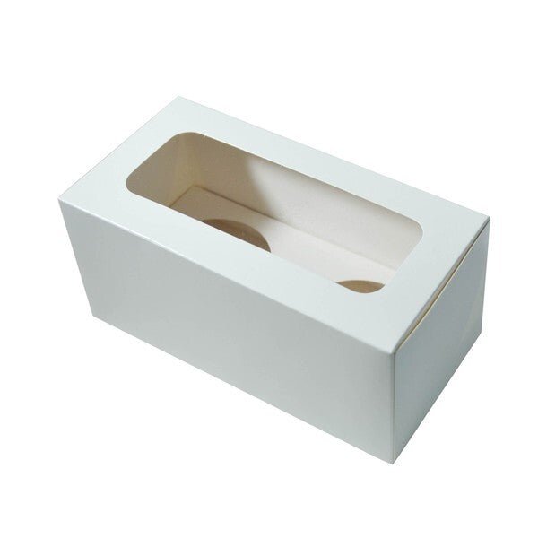 2 Cupcake Box with removable insert - Paperboard (285gsm) - PackQueen