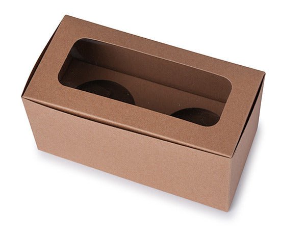 2 Cupcake Box with removable insert - Paperboard (285gsm) - PackQueen