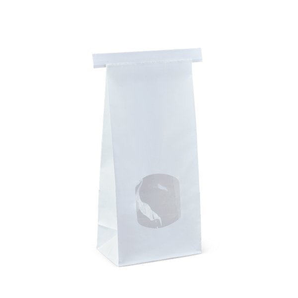 400PK Retail Medium Window Bag White Tin Tie - PackQueen