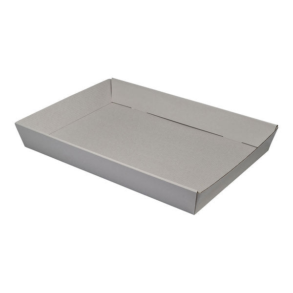 50mm High Medium Rectangle Catering Tray - with optional clear lid (Lid purchased separately) - PackQueen