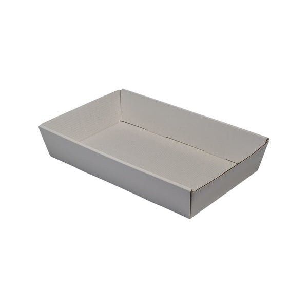 50mm High Small Rectangle Catering Tray - with optional clear lid (Lid purchased separately) - PackQueen