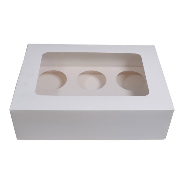 6 Cupcake Box with removable insert - Paperboard (285gsm) - PackQueen