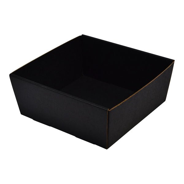 80mm High Large Square Catering Tray - with optional clear lid (Lid purchased separately) - PackQueen