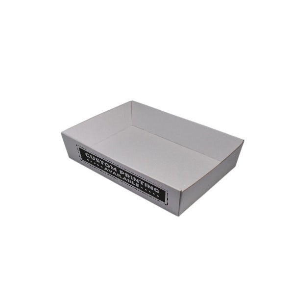 80mm High Medium Rectangle Catering Tray - with optional clear lid (Lid purchased separately) - PackQueen