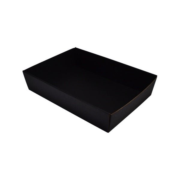 80mm High Medium Rectangle Catering Tray - with optional clear lid (Lid purchased separately) - PackQueen