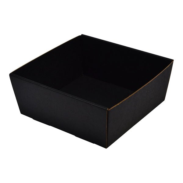 80mm High Medium Square Catering Tray - with optional clear lid (Lid purchased separately) - PackQueen