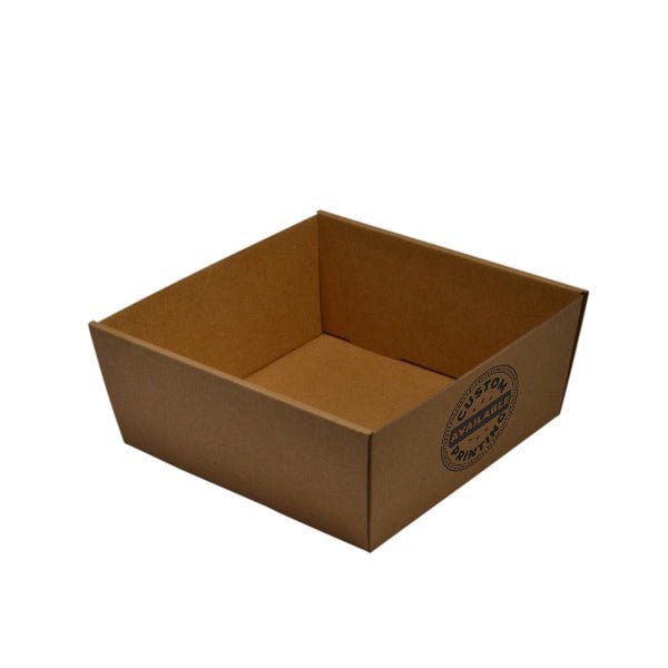 80mm High Medium Square Catering Tray - with optional clear lid (Lid purchased separately) - PackQueen