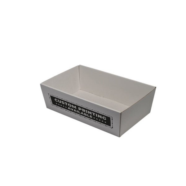 80mm High Small Rectangle Catering Tray - with optional clear lid (Lid purchased separately) - PackQueen