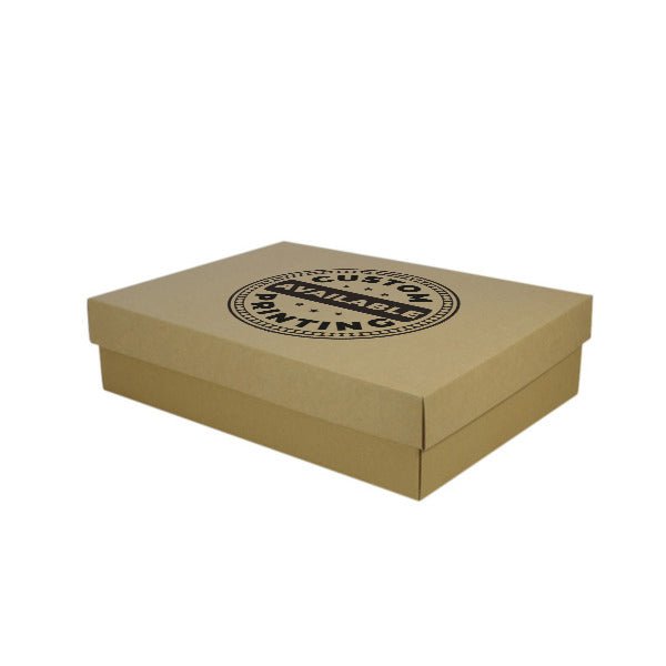 A3 Two Piece Cardboard Gift Box - 100mm High - PackQueen