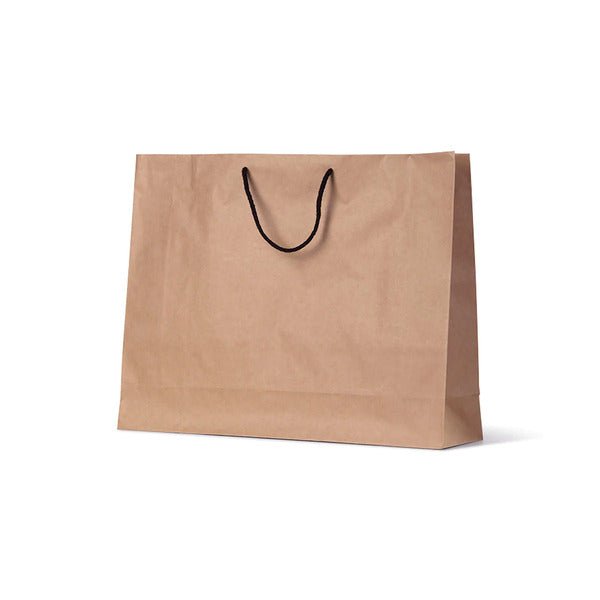 Boutique Deluxe Brown Kraft Paper Gift Bag - 250 PACK - PackQueen