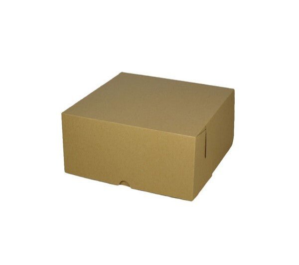 Cardboard Cake Box 10 x 10 x 6 inches - PackQueen