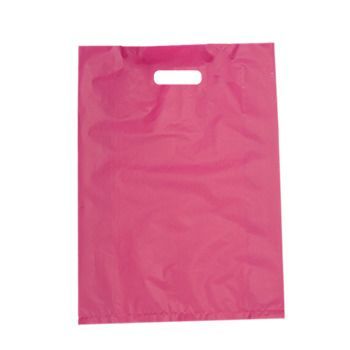 Carnival HD Plastic Bags Large - Pink 500PK - PackQueen