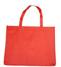 Carnival Non Woven Bags - Red - 100PK - PackQueen