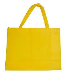 Carnival Non Woven Bags - Yellow - 100PK - PackQueen