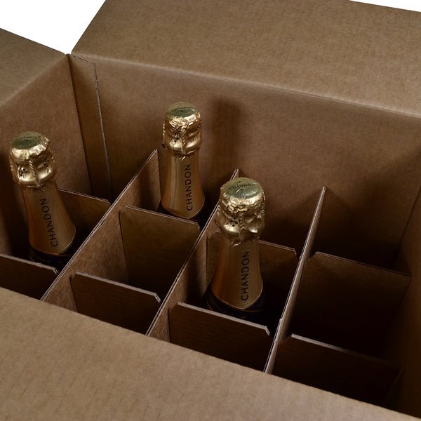 Chandon Divider INSERT for 12 Bottle Shipping Carton [RSC] 320mm High - Box Sold Separately [700-24846] (MTO) - PackQueen