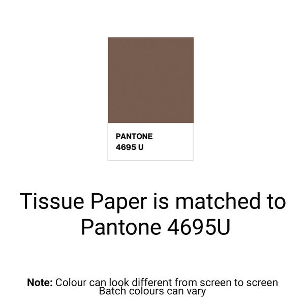 Chocolate Brown Tissue Paper - Acid Free 500 x 750mm (Bulk 480 Sheets) - PackQueen