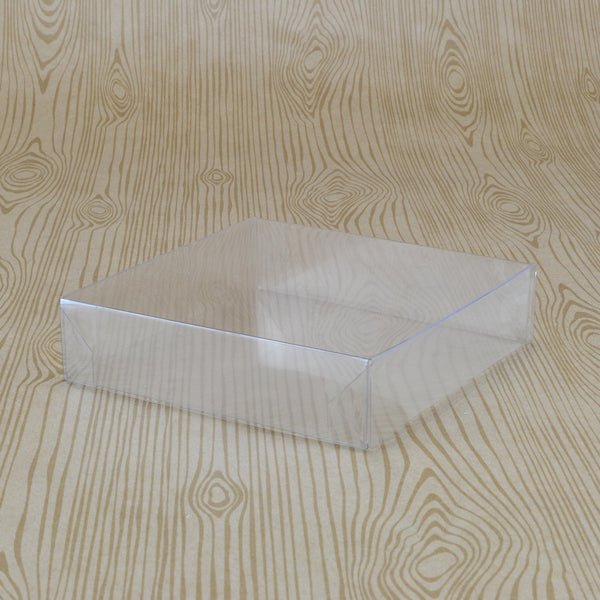 Clear Plastic Box 100 (Base & Lid) - 100 x 100 x 25mm - PackQueen