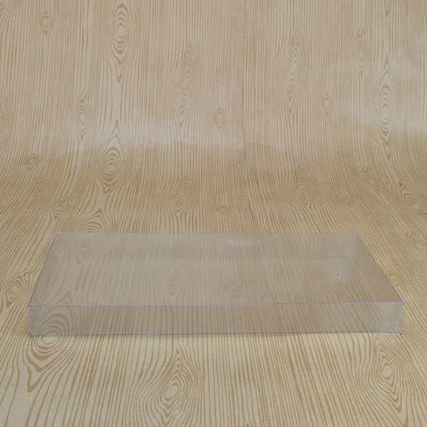 Clear Plastic Box 225 (Base & Lid) - 225 x 115 x 20 mm - PackQueen