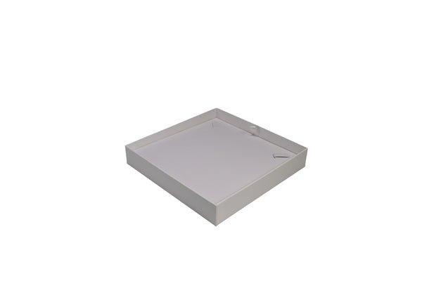 CUSTOM PRINTED Rigid Cardboard Standard Necklace Jewellery Box - Matt White (non reversable white suede insert) - PackQueen