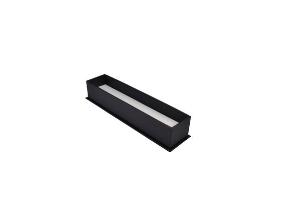 CUSTOM PRINTED Rigid Linen Bracelet Jewellery Box - Charcoal Black - PackQueen