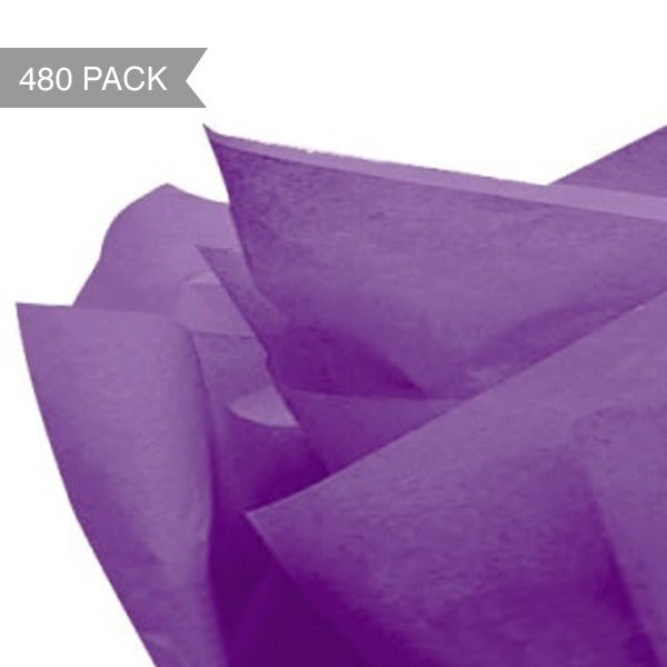 Dark Purple Tissue Paper - 500 x 750mm (Bulk 480 Sheets) - PackQueen