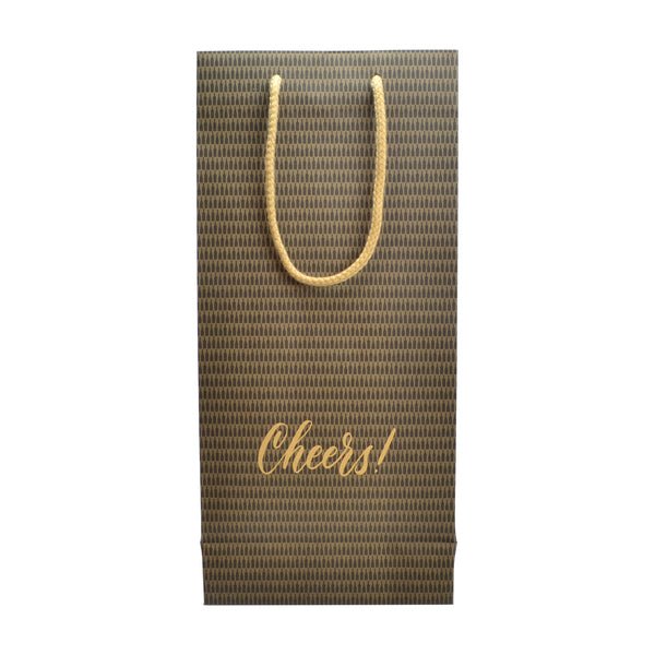 Double Cheers - Paper Wine Kraft Bag - 100 PACK - PackQueen