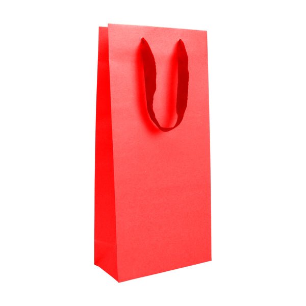Double Deluxe Matt White - Paper Wine Bag - 100 PACK - PackQueen