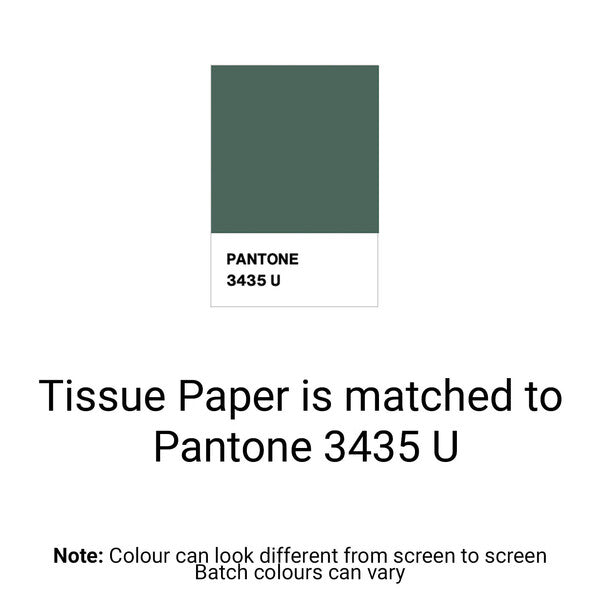 Hunter Green Tissue Paper - Acid Free 500 x 750mm (Bulk 480 Sheets) - PackQueen