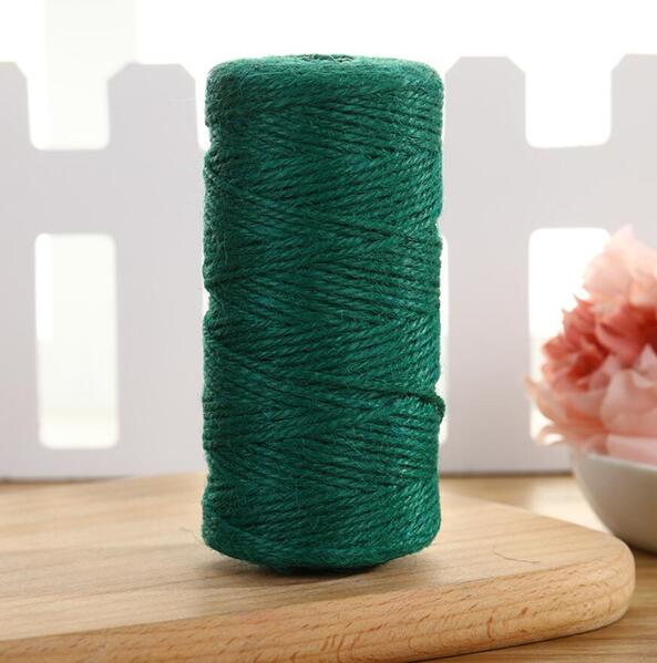 Jute Twine Christmas Green - 2mm x 100 metres - PackQueen