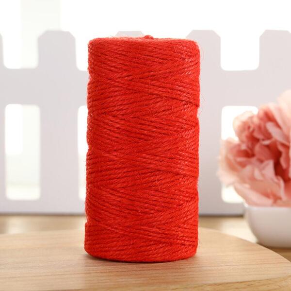 Jute Twine Red - 2mm x 100 metres - PackQueen