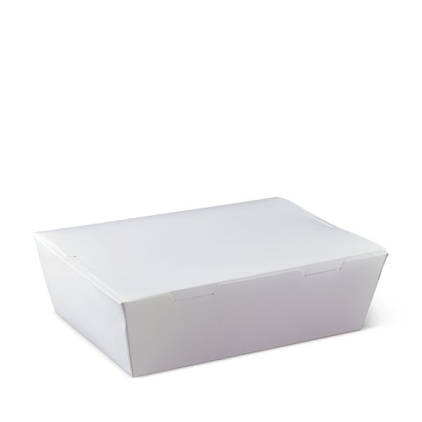 Large Lunch Boxes 200PK - White - PackQueen