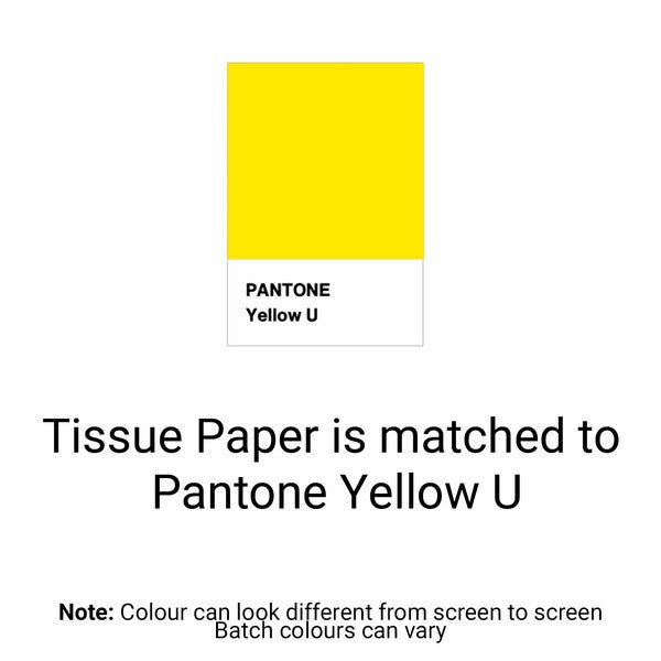 Light Yellow Tissue Paper - Acid Free 500 x 750mm (Bulk 480 Sheets) - PackQueen